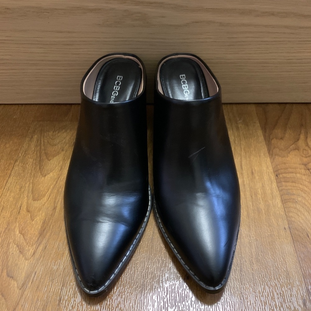 BCB Generation Demi Leather Mule, Black, size W 8